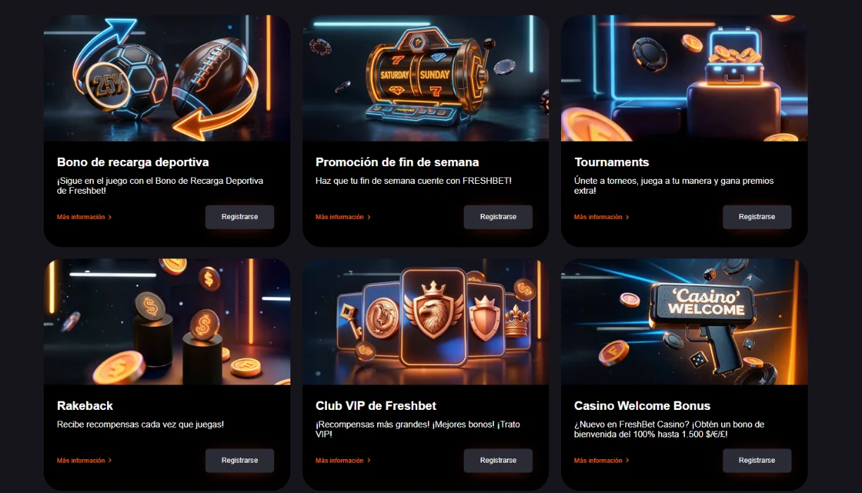 Freshbet Casino Promociones y bonos deportivos
